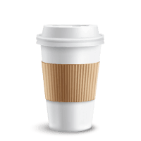 PAPER CUP SLEEVE FOR 12OZ CUP 1000PCS سليف كب