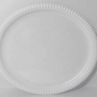 24CM ROUND WHITE TRAYS صواني مجدول ابيض