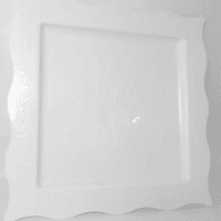SQUARE DESIGN TRAYS 29*29CM 30PCS صوانى مربع ابيض