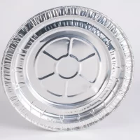 ALUM. PLATE ROUND SMALL C-100 100PCS صوانى المنيوم صغير