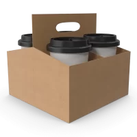 4 CUP CARRIER PULP 300PCS حامله اكواب كرتون