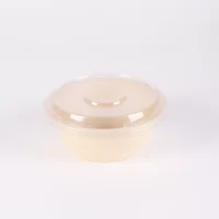 450ML ROUND CORNSTARCH CONT. W/PP LID 300PCS ماعون كورن مدور