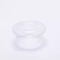 225ML WHITE ROUND CONT. W/LID 1000PCS ماعون ربع ابيض بالغطاء