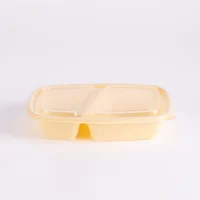 880ML 2 COMP. CORNSTARCH CONT. W/PP LID 200PCS ماعون كورن