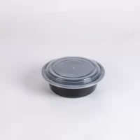 300ML BLACK ROUND MICRO. CONT. 500PCS ماعون ميكرويف مدور اسود
