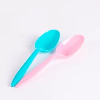 COLOURED SMALL SPOON 40*50PCS ملاعق ايس كريم ملونه