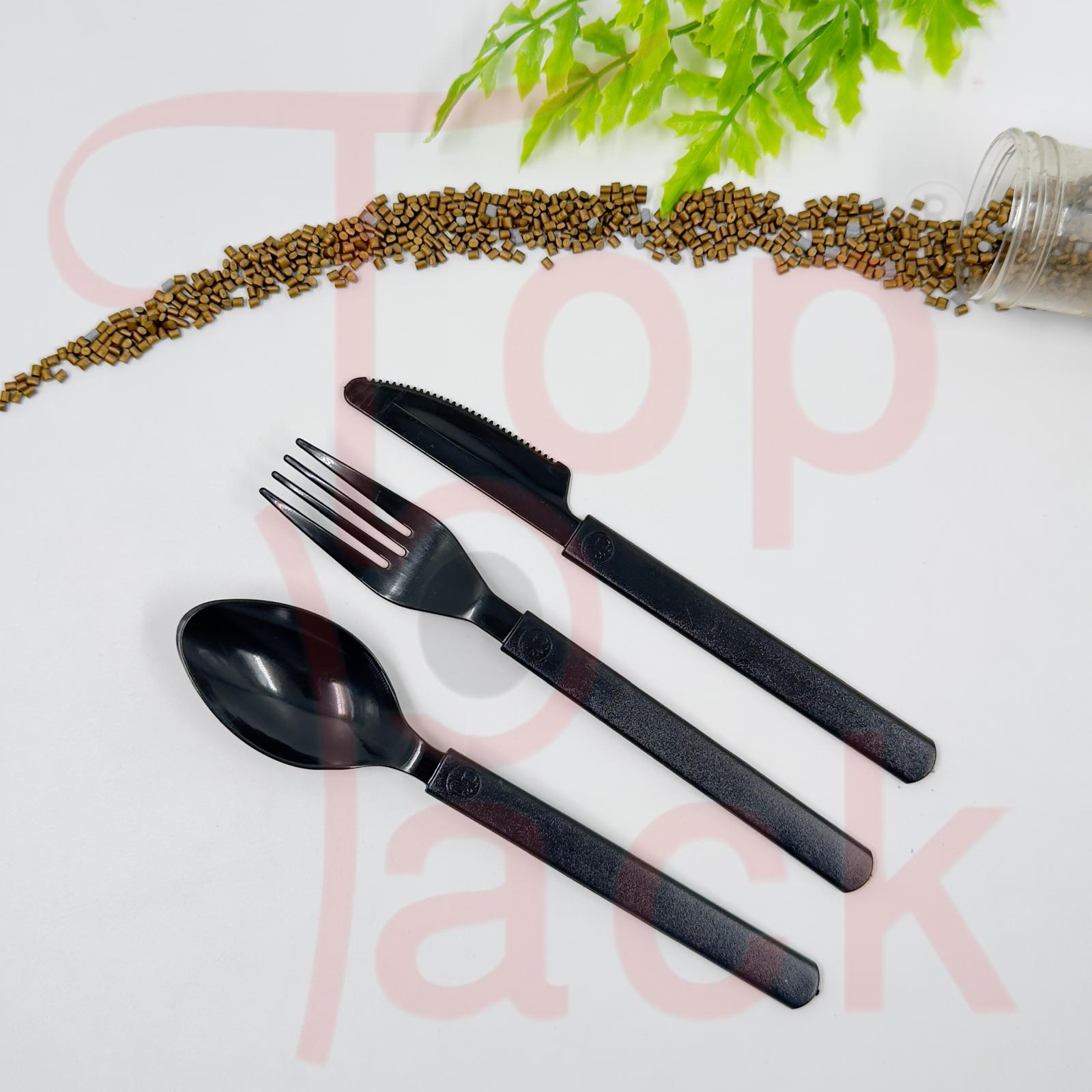 QP BLACK FORK 20*50PCS شوك اسود