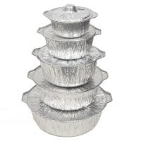 ALUM. POT ROUND SMALL NO. 1 150PCS وعاء طبخ المنيوم
