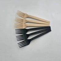 COMPOSTABLE FORK WHITE 20*50PCS شوك ابيض صديقة البيئه