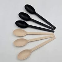 COMPOSTABLE SPOON WHITE 20*50PCS معالق ابيض صديقة البيئه