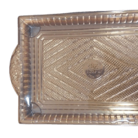290CM GOLDEN RECT TRAY W/DOM LID 200PCS