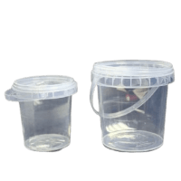 PLASTIC BOTTLE SQUARE LID *65 PCS بطل عسل كبير kg1.5