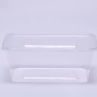 1000ML CLEAR RECT. MICRO. CONT. W/LID 500PCS ماعون ميكرويف شفاف