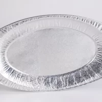 ALUM. PLATTER OVAL SMALL NO. 1 100PCS جاط المنيوم صغير