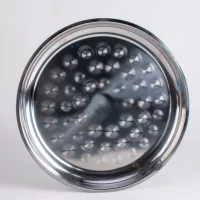 STAINLESS STEEL PLATE ROUND 40CM 50PCS صوانى استيل