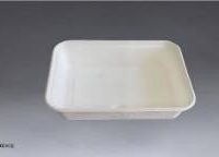 24OZ SUGARCANE CONT. CURVED SQUARE W/LID 300PCS شكركان 24 اونز