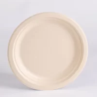 SUGARCANE ROUND PLATE 8.6" 10*50PCS صحن صحي 8.6 انش