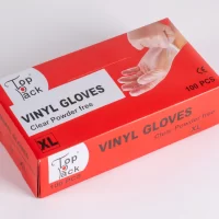 CLEAR SMALL VINYL GLOVES POWDER FREE 10*100PCS كفوف فانيل صغير بدون بودر