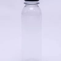 250ML CLEAR ROUND BOTTLE W/LID 300PCS بطل شفاف مدور
