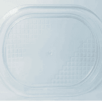 CLEAR OVAL TRAYS 26*38CM 50 PCS جاط شفاف بيضاوي