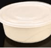 700ML ROUND CORNSTARCH CONT. W/CORNSTARCH LID 300PCS ماعون كورن مدور