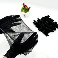 NYLON CAP BLACK 10*100 PCS طواقي شبك اسود