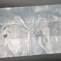 CLEAR PLASTIC BAG W/HANDLE 50*50 20kg اكياس شنظه شفاف بيد50*50