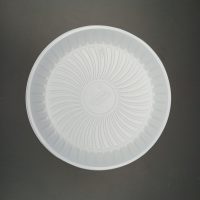 26" WHITE ROUND PLATE 500PCS صحن ساده