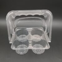 4 CUPSTIC CLEAR CUP HOLDER W/HANDLE 250PCS