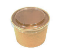 12OZ KRAFT SOUP BOWL W/PET LID 600PCS كرافت سوب بول