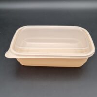 1000ML RECT. CORNSTARCH CONT. W/PP LID 200PCS ماعون كورن